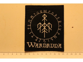 WARDRUNA - WHITE NAME LOGO + RUNES