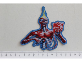 IRON MAIDEN - SEVENTH SON OF A .. ( BLUE  BORDER ) WOVEN