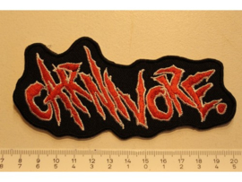 CARNIVORE  - RED/WHITE NAME LOGO