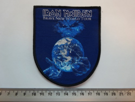 IRON MAIDEN - BRAVE NEW WORLD TOUR ( BLACK BORDER ) WOVEN