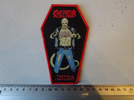 KREATOR - TERRIBLE CERTAINTY ( RED BORDER ) WOVEN