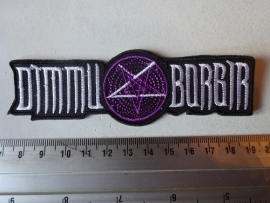 DIMMU BORGIR - WHITE LOGO + PENTAGRAM