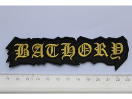 BATHORY - YELLOW NAME LOGO