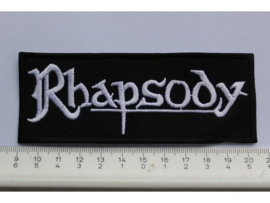 RHAPSODY - WHITE NAME LOGO