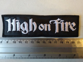 HIGH ON FIRE - WHITE LOGO