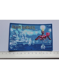 IRON MAIDEN - SEVENTH SON OF A SEVENTH SON ( BLUE BORDER ) WOVEN