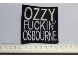 OZZY "FUCKIN" OSBOURNE - WHITE NAME LOGO