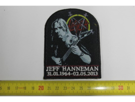 SLAYER - JEFF HANNEMAN ( 31-01-1964 - 02-05-2013 ) PRINT + EMBROI