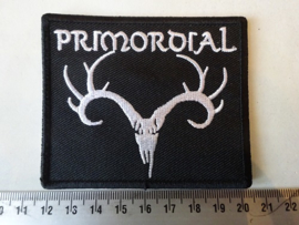 PRIMORDIAL - WHITE NAME LOGO