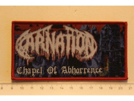 CARNATION - CHAPEL OF ABHORRENCE ( RED BORDER ) WOVEN