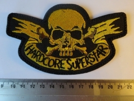 HARDCORE SUPERSTAR - BEIGE/BLACK LOGO + SKULL