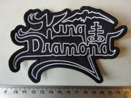 KING DIAMOND ( 1 ) - WHITE NAME LOGO ( SHAPED )