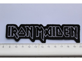 IRON MAIDEN - BLACK/WHITE NAME LOGO