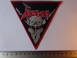 VENOM - RED/WHITE LOGO ( RED BORDER )