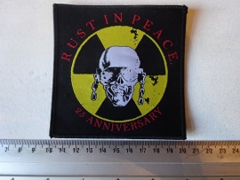 MEGADETH - RUST IN PEACE 25TH ANNIVERSARY  WOVEN PATCH