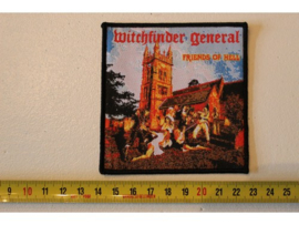 WITCHFINDER GENERAL - FRIENDS OF HELL ( BLACK BORDER ) WOVEN