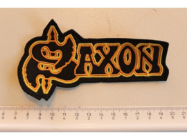 SAXON - BLACK/YELLOW NAME LOGO