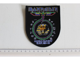 IRON MAIDEN - WORLD SLAVERY TOUR 1984-1985 ( BLACK BORDER ) WOVEN