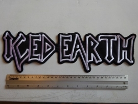 ICED EARTH - BLACK/WHITE NAME LOGO