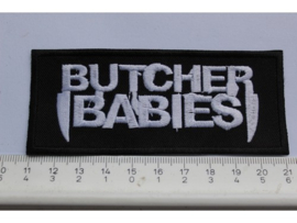 BUTCHER BABIES - WHITE NAME LOGO
