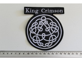 KING CRIMSON - WHITE NAME LOGO + SYMBOLS