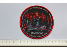 JUDAS PRIEST - RAM IT DOWN ( RED BORDER ) WOVEN