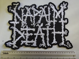 NAPALM DEATH - WHITE LOGO