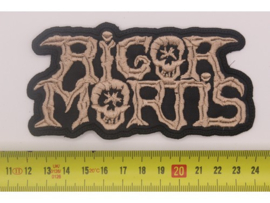 RIGOR MORTIS - BEIGE NAME LOGO