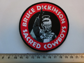 BRUCE DICKINSON - SACRED COWBOYS ( BLACK BORDER ) WOVEN