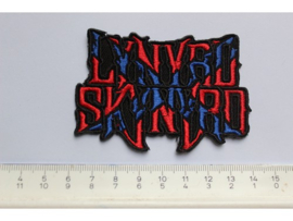 LYNYRD SKYNYRD - RED/BLUE NAME LOGO ( SHAPED )
