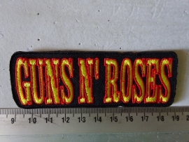 GUNS N ROSES - RED/YELLOW NAME LOGO