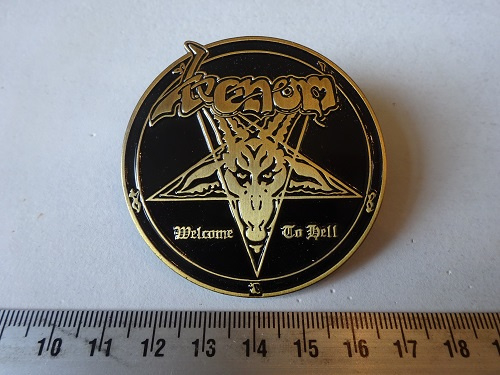 Venom Welcome To Hell Metal Pins Riffs Merchandise
