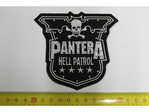 Pantera Hell Patrol Blackwhite Patches Riffs Merchandise
