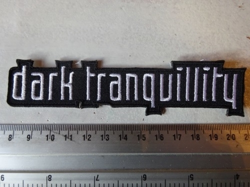 Dark Tranquility White Logo Patches Riffs Merchandise