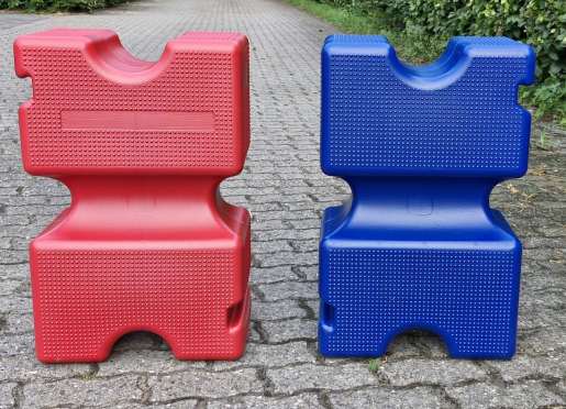Set van 4 kunststof cavaletti blokken