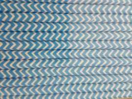 Rietjes 25 stuks  Zigzag blauw 