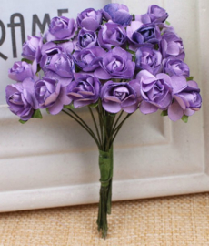 Bloemen 1cm paars
