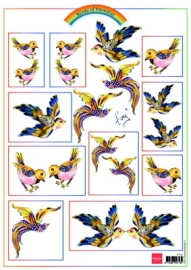 Marianne Design Birds Gold IT557