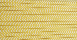 Rietjes 25 stuks  Zigzag geel 