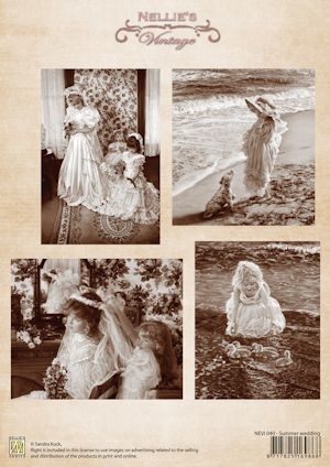 A4 knipvel Nellies Vintage colour - Wedding NEVI040