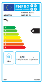Keukenboiler 30L Ariston Andris Elite WIFI (bovenbouw)