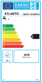 Elektrische Boiler 150L Atlantic Zeneo - Horizontaal