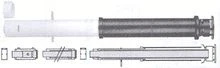 Dakdoorvoer 80/125 Alu/staal