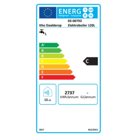 Elektrische boiler 120L Daalderop Mono-3 - 7500W