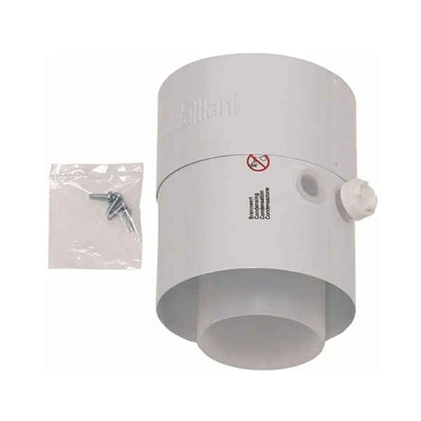 Adaptor 80/125 met testopening Vaillant