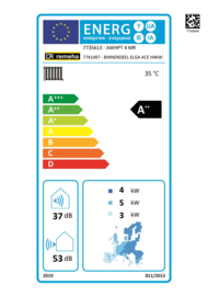 Binnenunit Warmtepomp 4 kW Remeha Elga Ace