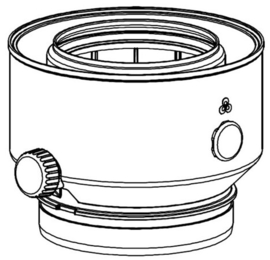 M&G adapter PP 60/100 - 80/125 voor Cube