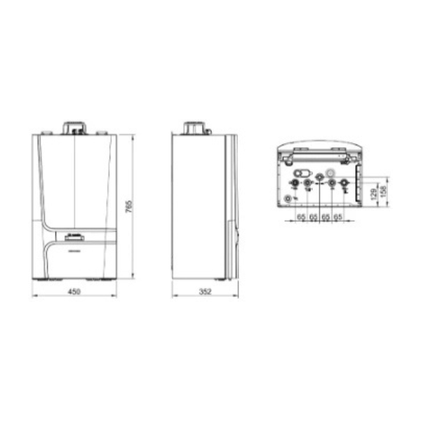 CV-ketel 25 kW Remeha Calenta Ace-Matic 30c - Combi