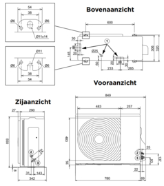 Remeha Elga Ace 4 kW Warmtepomp