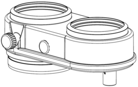 M&G adapter PP 60/100 - 2X80 voor Cube